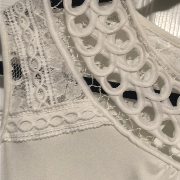 Maurices white crochet yoke top - Picture 3 of 5